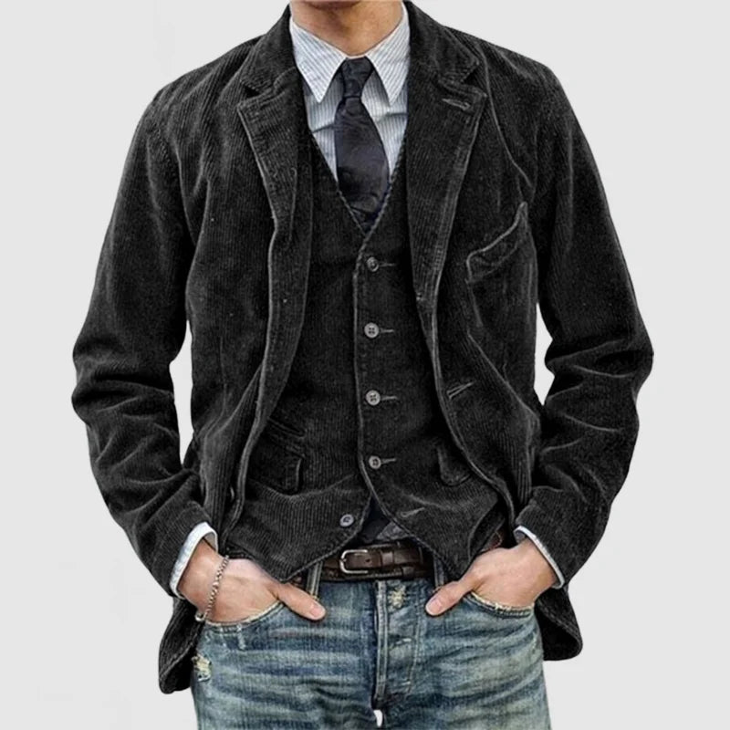 W&W Mode | Stilvolles Vintage-Set Aus Blazer Und Weste