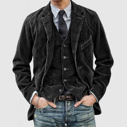 W&W Mode | Stilvolles Vintage-Set Aus Blazer Und Weste