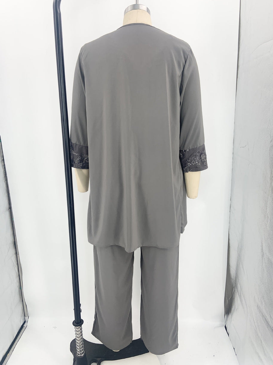 WW | Elegantes Dreiteiliges Strickjacken Set