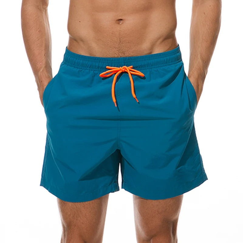 W&W Mode | Bade Bellevo Aron für Herren, Strandstil, einfarbige Farben