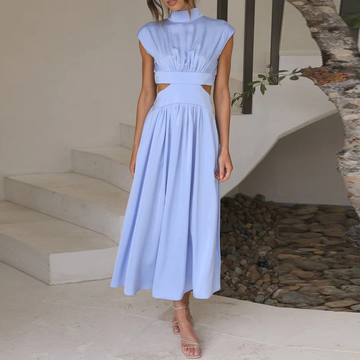 W&W Mode - Midi-Kleid mit Cut-Outs und Plissee