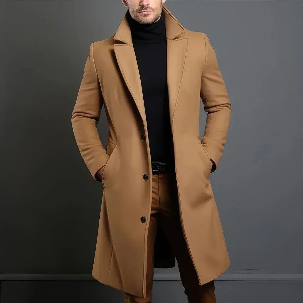 WW | Luxus Herren Trenchcoat Merino Stil