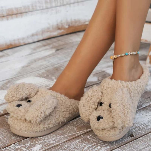WW | Cartoon-Hunde-Plüschhausschuhe