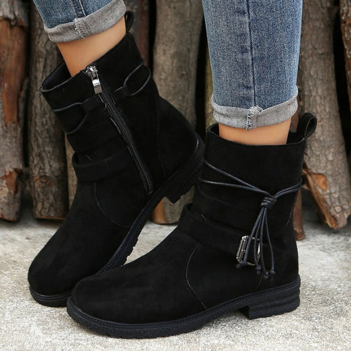 W&W Mode | Casual Damenstiefel mit Schnalle
