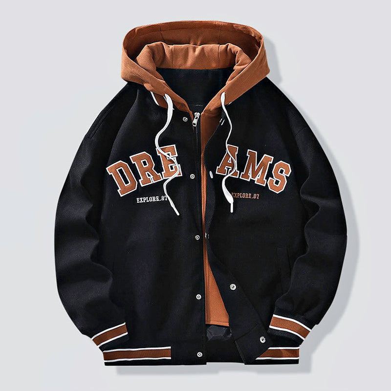 WW | Kapuzenjacke mit Buchstaben-Print