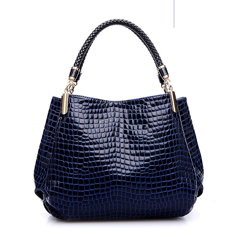 WW | Schultertasche Mit Krokodil Muster