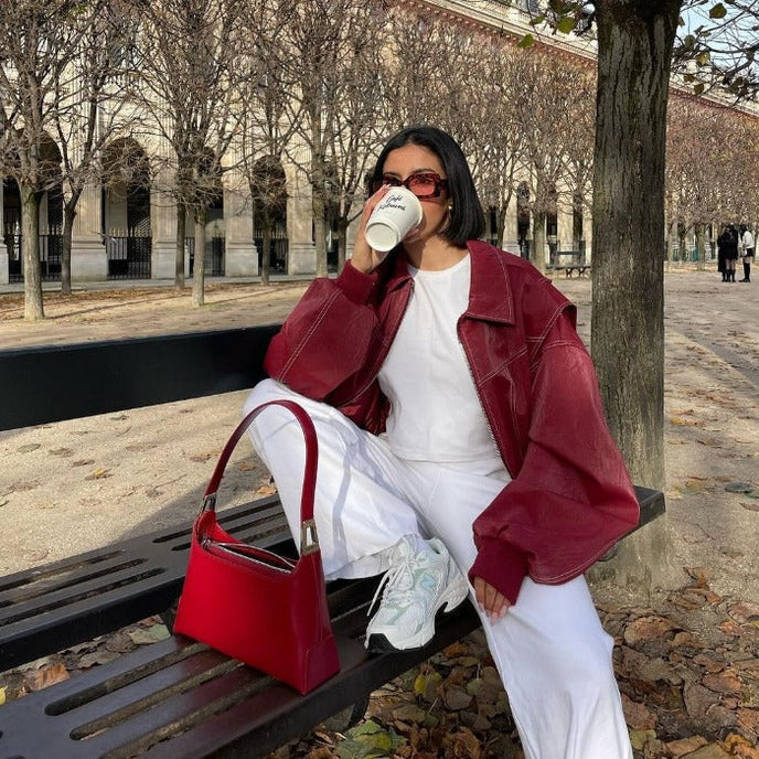 W&W Mode | Oversize Lederjacke mit urbanem Flair