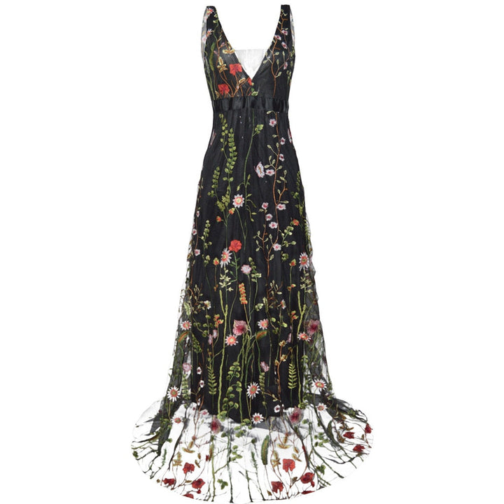 W&W Mode | Fabulous Ärmelloses besticktes Kleid