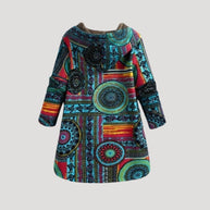 WW | Damen Kapuzen Kunstfell Lange Winterjacke