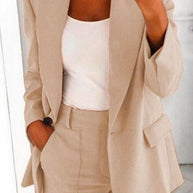 WW | Rosiedress Ein-Knopf Einfarbiger Büro Blazer Jacke