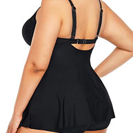 WW | Plus Size Tankini Badeanzug Bauchkontrolle Badeanzüge Für Frauen