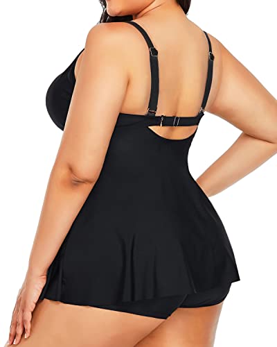 WW | Plus Size Tankini Badeanzug Bauchkontrolle Badeanzüge Für Frauen