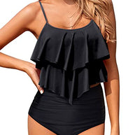 WW | Nicht Durchsichtige Tankini Badeanzüge Für Frauen Bikini Satzs Für Teenager Mädchen