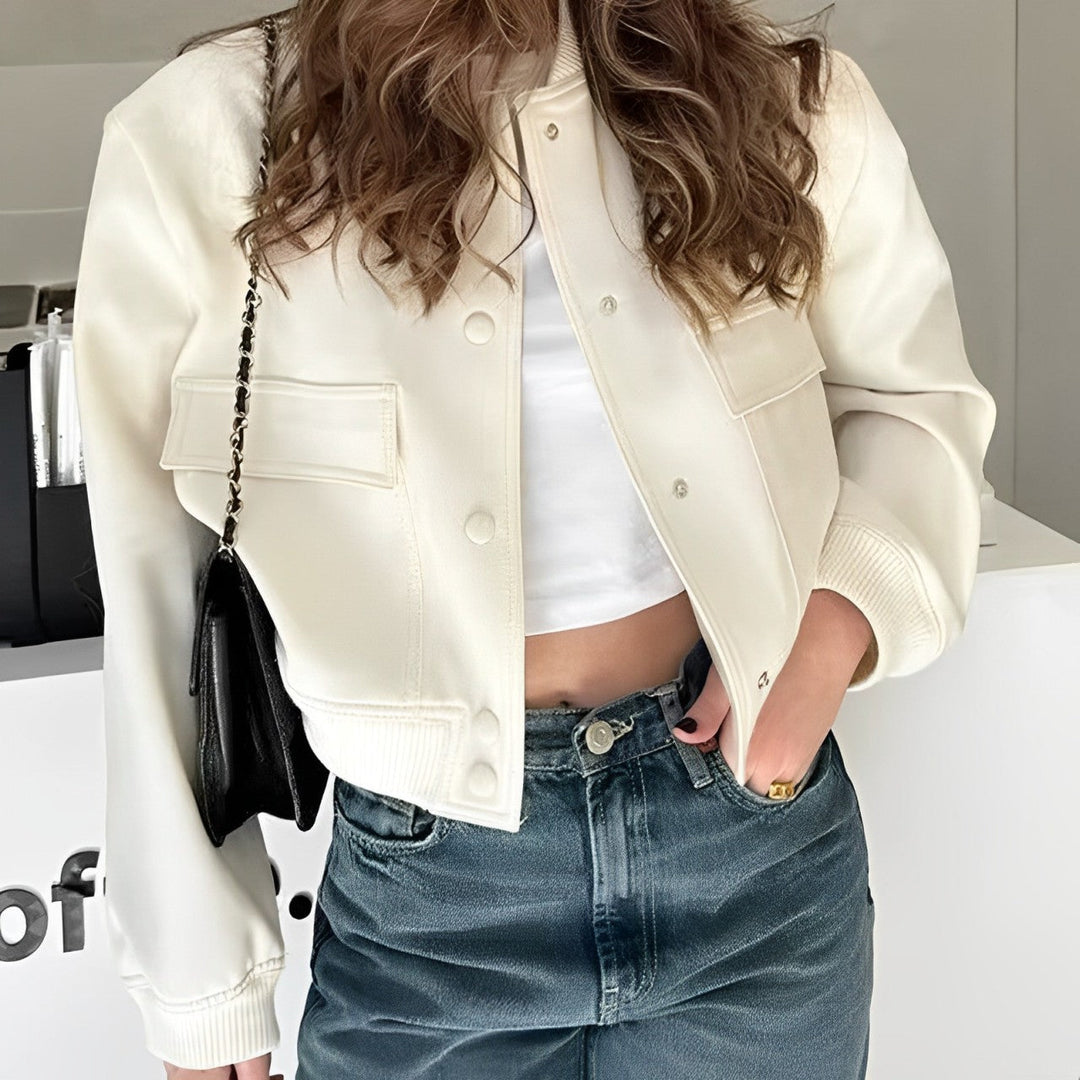 W&W Mode | Kurze Freizeitjacke Mit Taschen