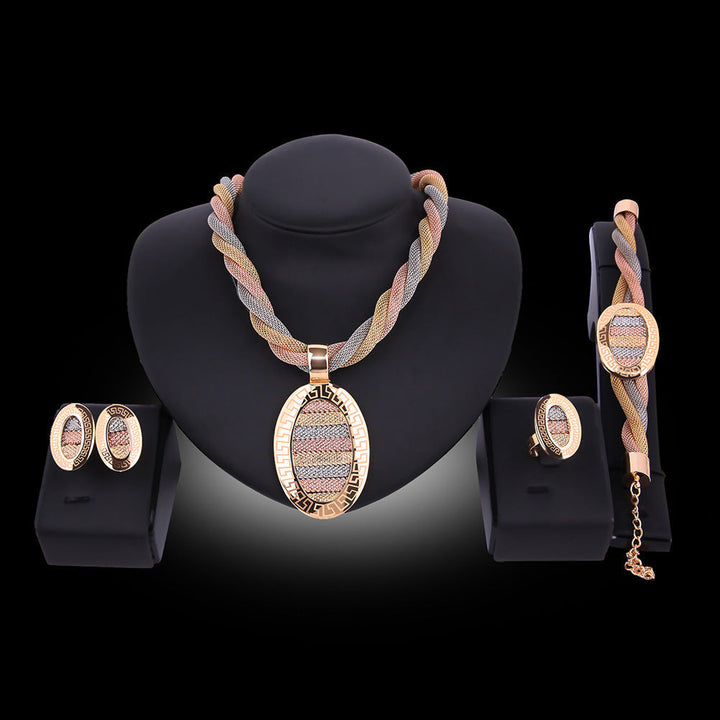 Damen Schmuckset mit Halskette, Ohrringen und Armband