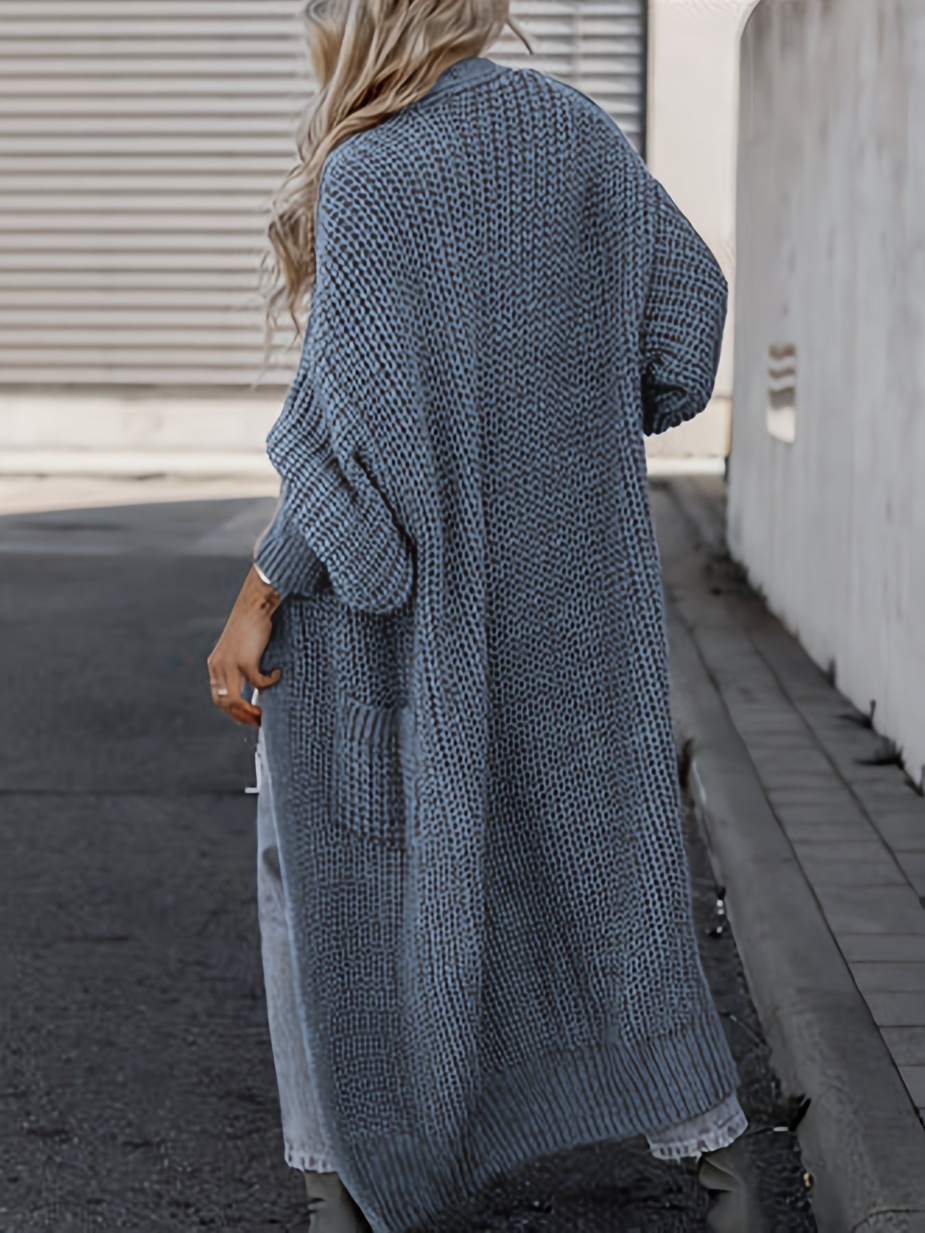 WW Strickcardigan Aus Wolle Mit Taschen Für Damen | Perfekt Für Den Alltag