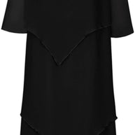 WW | Elegantes Chiffonkleid mit Lagen-Look