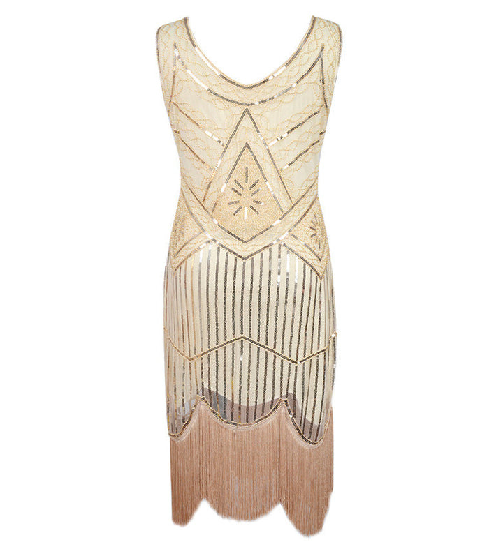 W&W Mode | 1920Er Gatsby-Kleid Schwarz Gold
