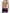 WW | Sportlicher Zweiteiler Badeanzug Mit Push up Bikini Und Boyshort Blau Weiß Gestreift