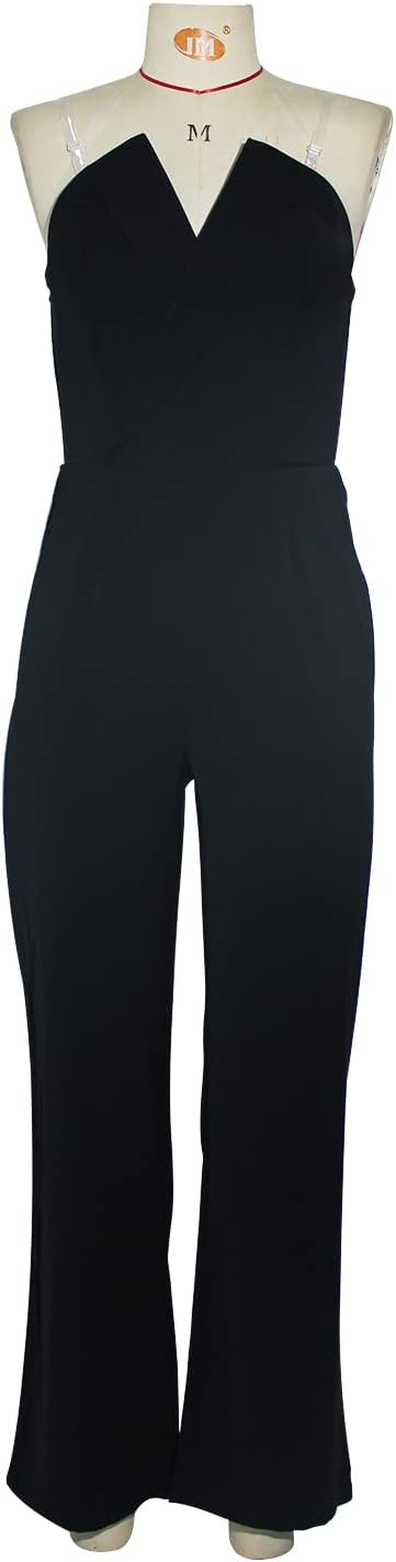 Damen Jumpsuit mit asymmetrischem Revers, taillierter Passform und weitem Bein
