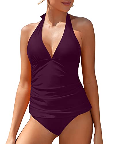 WW | Halter Tankini Badeanzüge Für Damen Mit Bauchkontrolle