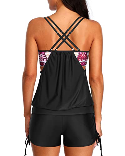 WW | Bauchkontrolle Badeanzug Zweiteiliges Tankini Satz Für Frauen