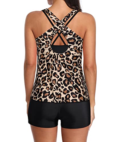 WW | Athletischer Sport Bh Und Boyshorts 3 Teilige Tankini Badeanzüge