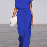 WW | Rosiedress Ein Schulter Taille Weitbeiniges Jumpsuit