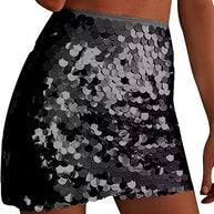 WW | Rosiedress Elastischer Bund Pailletten Bodycon Minirock