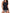 WW | Figurformender Schwarzer Tief Ausgeschnittener Tankini Mit Gestreiften Shorts