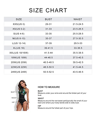 WW | Bauchkontrolle Hochkragen Tankini Oberteil Für Frauen Olivgrün