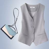 WW | Einfarbige Temperament Weste für Frauen