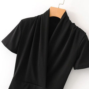 WW Eleganter Wickel-Body mit V-Ausschnitt