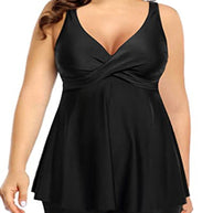 WW | Plus Size Tankini Badeanzug Bauchkontrolle Badeanzüge Für Frauen