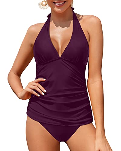 WW | Halter Tankini Badeanzüge Für Damen Mit Bauchkontrolle