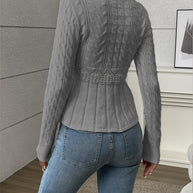 WW | Gestrickter Damenpullover - Luxus Strickmuster mit bequemem Schnitt