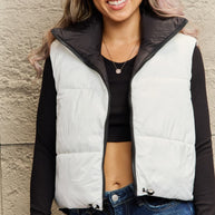 WW | Zip-Up Drawstring Puffer Weste