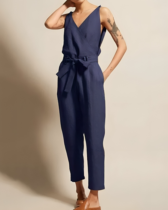 Damen Leinen-Overall