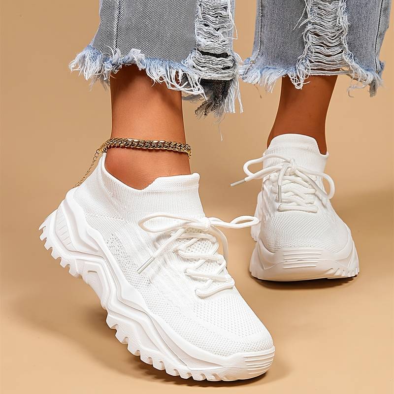 WW | Stilvolle Leichte Weiße Sneakers