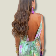 WW | Elegantes Korsett Maxi Kleid Mit Abnehmbarem Schal