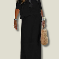 WW | Bohemian Maxikleid mit offenem Schulter für Damen