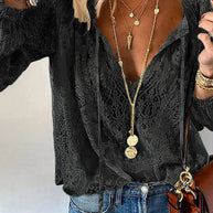 WW - Exklusive Bluse mit Spitzenverzierungen