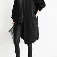 Übergroße Kapuzen-Windbreaker-Regenjacke