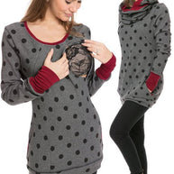 WW | Schwangerschafts-Chaps, Krankenschwester-Sweatshirts, Blumendruck, Taschen, Reißverschluss, Stillkleidung
