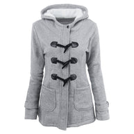 Damen Dufflecoat mit Kapuze und praktischen Taschen WW