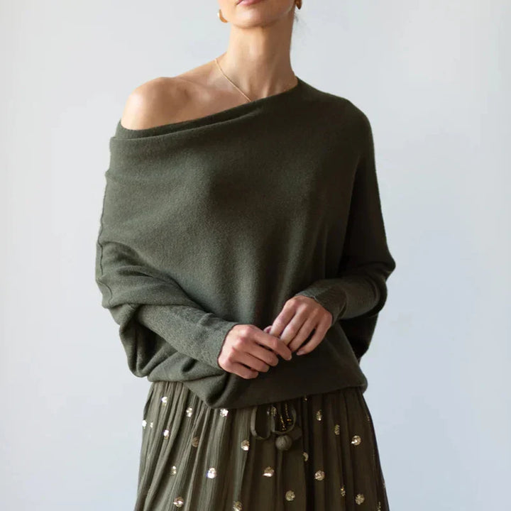 W&W Mode | Luxus Pullover Sweater Mit Offener Hals