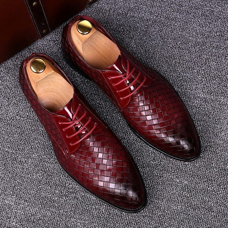 WW | Stilvolle Leder Herren Schnürschuhe