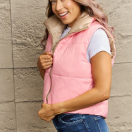 WW | Zip-Up Drawstring Puffer Weste