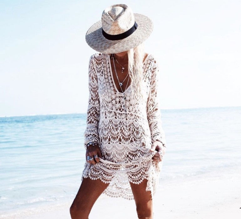 WW | Exklusive Beach Cover-up Bademode Hemd Oberteile up