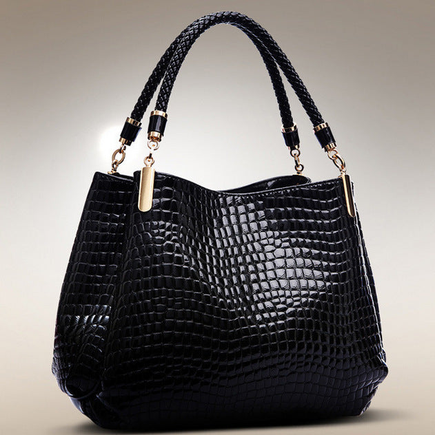 WW | Schultertasche Mit Krokodil Muster